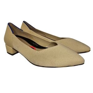 Rothy's The High Point Heels - Women's Size 6 - Beige Comfort Shoes